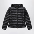 Moncler Igelhood down jacket in black longue saison