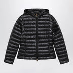 Moncler Igelhood down jacket in black longue saison