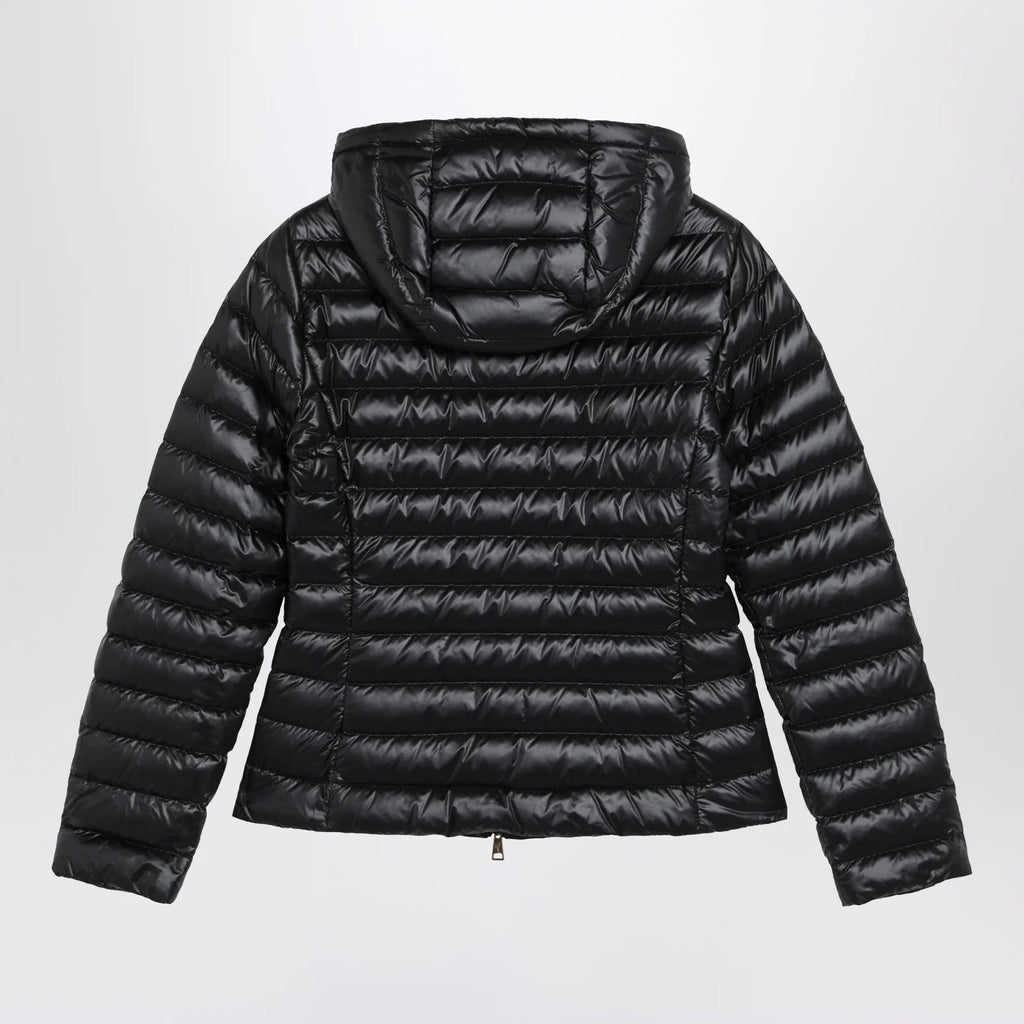 Moncler Igelhood down jacket in black longue saison