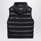 Moncler Black nylon-padded Panestrel waistcoat