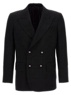 Etro Check Double-breasted Blazer