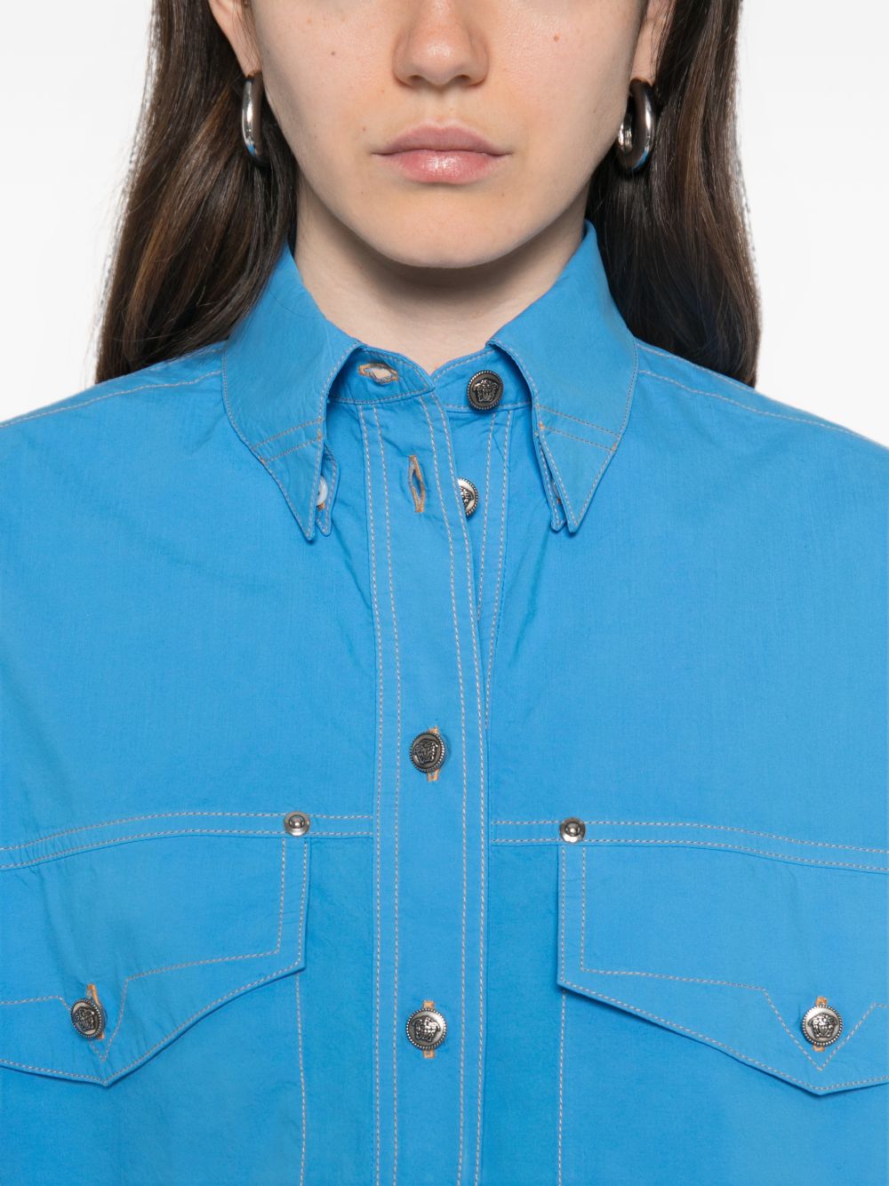 Versace Shirts LIGHT BLUE