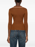 Elisabetta Franchi T-shirts and Polos BROWN