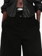The Attico Denim Cotton Bermuda Shorts