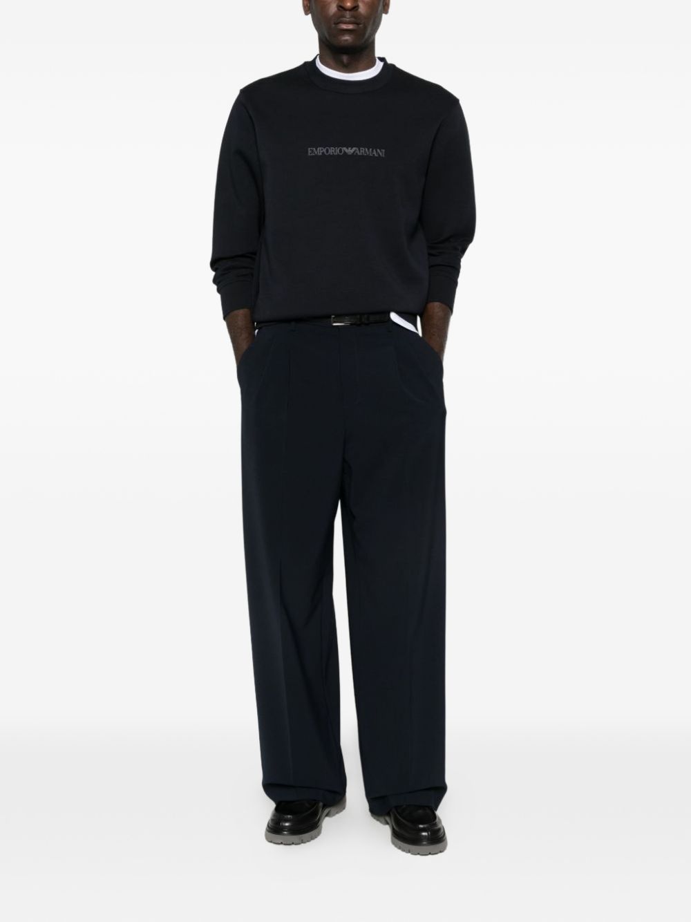 Emporio Armani Sweaters NAVY