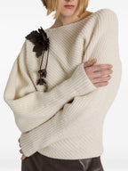 032C Alberta Ferretti Sweaters WHITE