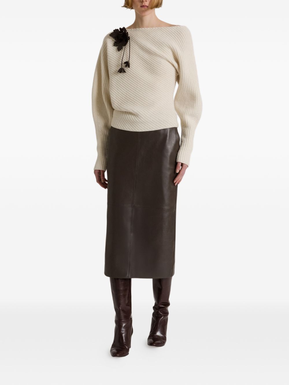 032C Alberta Ferretti Sweaters WHITE