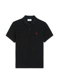 AMI PARIS T-shirts and Polos BLACK