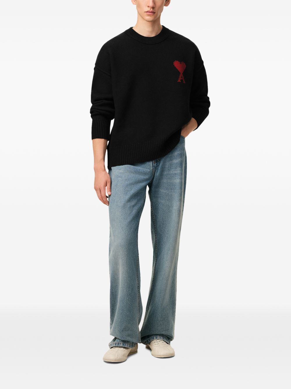 AMI PARIS Sweaters BLACK