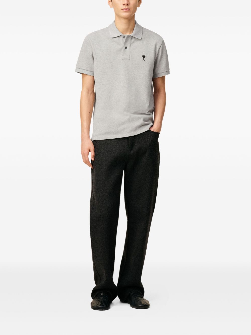 AMI PARIS T-shirts and Polos GREY