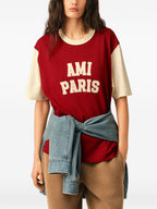 AMI PARIS T-shirts and Polos RED
