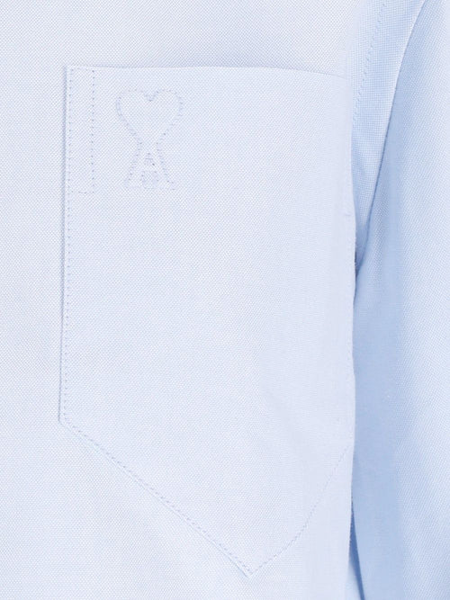AMI PARIS Shirts LIGHT BLUE