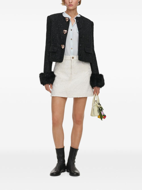 Self-portrait Jackets BLACK