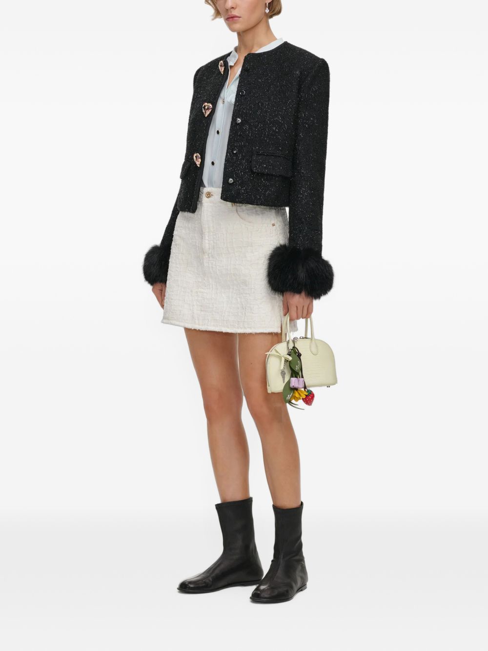 Self-portrait Jackets BLACK