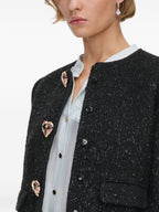 Self-portrait Jackets BLACK