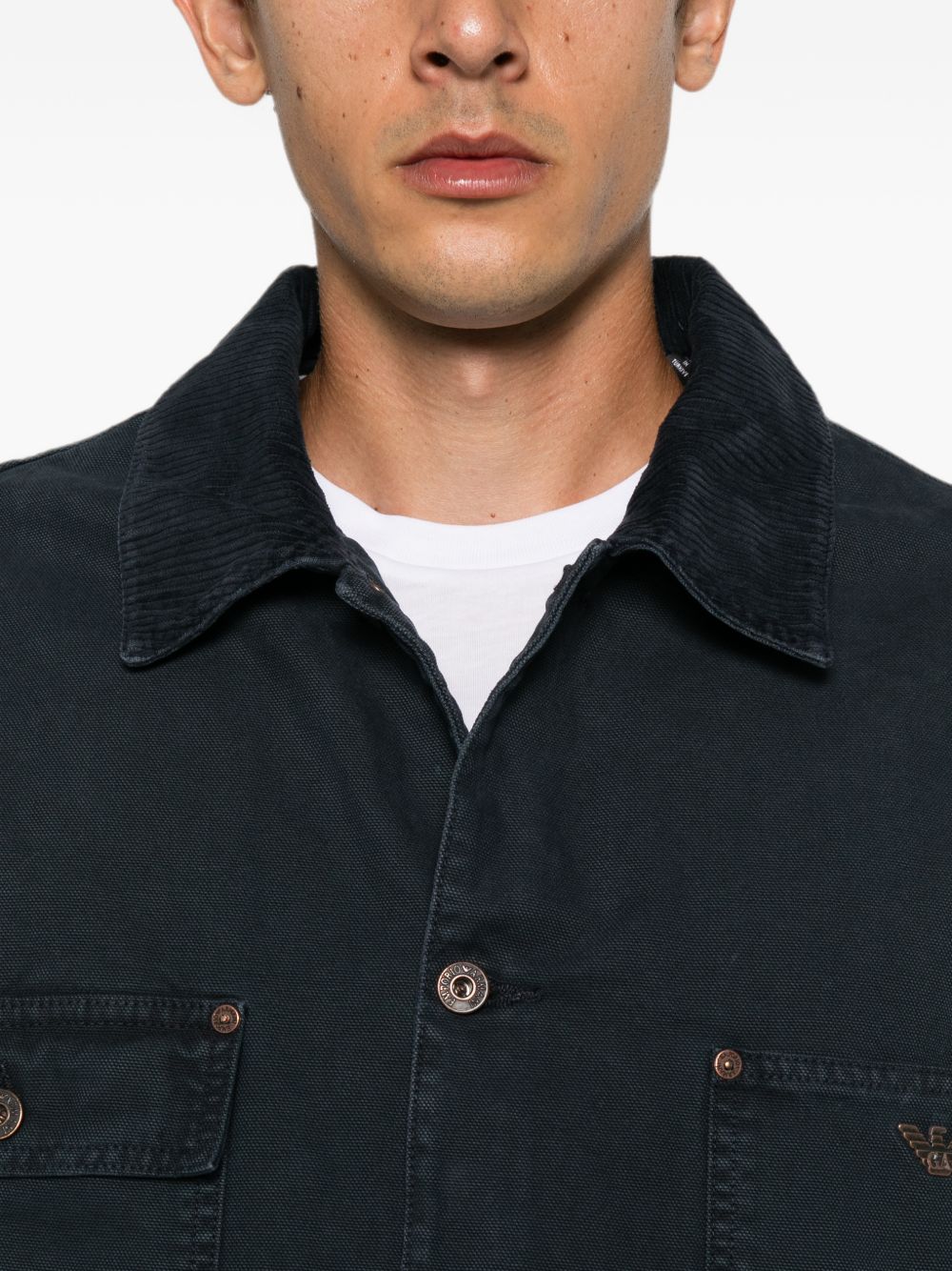 Emporio Armani Jackets NAVY
