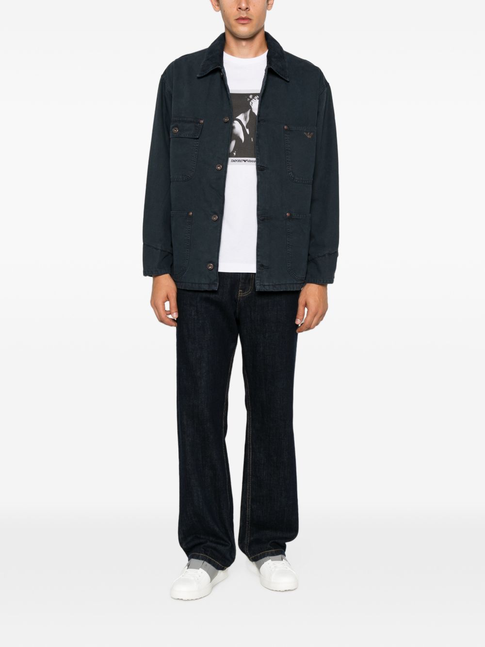 Emporio Armani Jackets NAVY