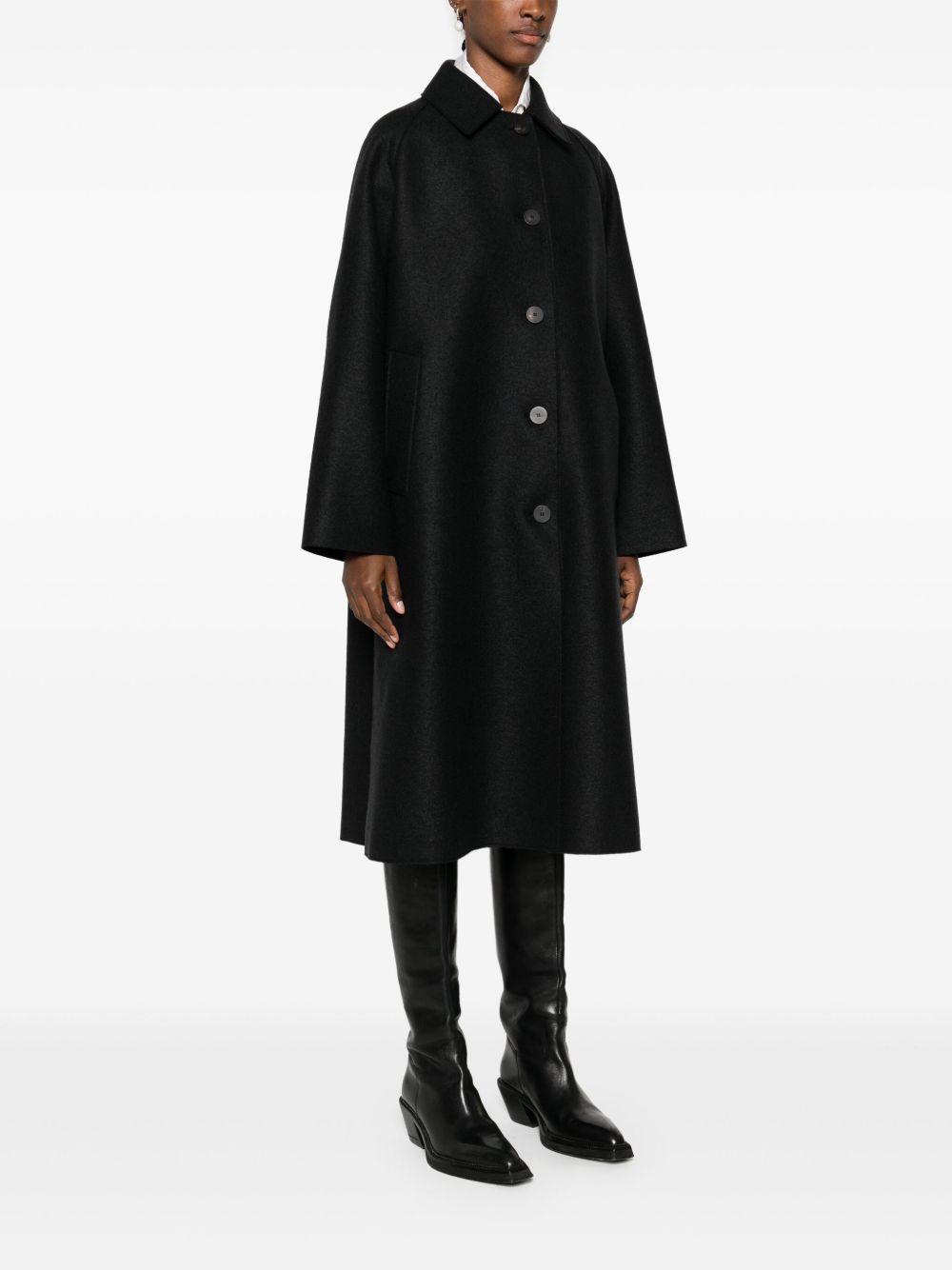 HARRIS WHARF LONDON Coats BLACK