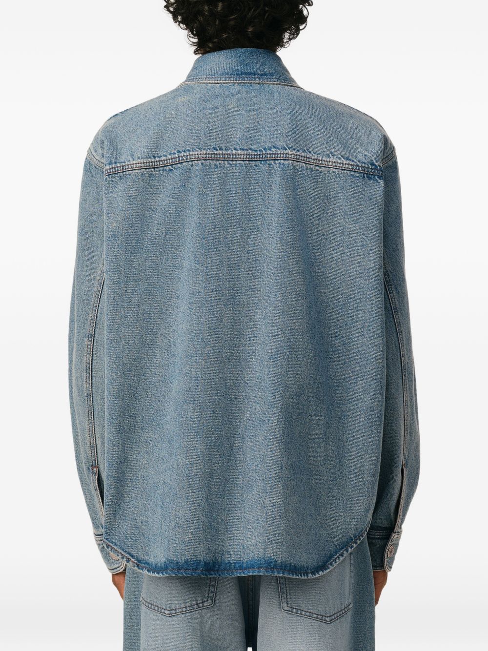 AMI PARIS Shirts LIGHT BLUE