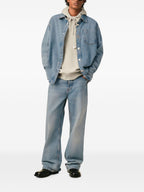 AMI PARIS Shirts LIGHT BLUE