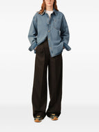 AMI PARIS Shirts LIGHT BLUE