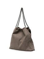 Stella McCartney Faux-Suede Ruched Bag