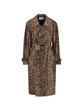 Saint Laurent Coats LEOPARD PRINT