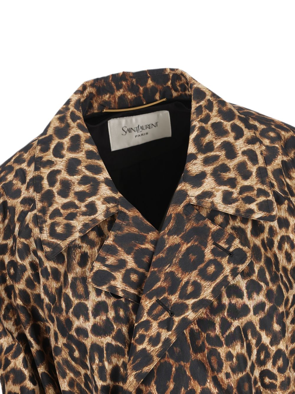 Saint Laurent Coats LEOPARD PRINT