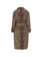 Saint Laurent Coats LEOPARD PRINT