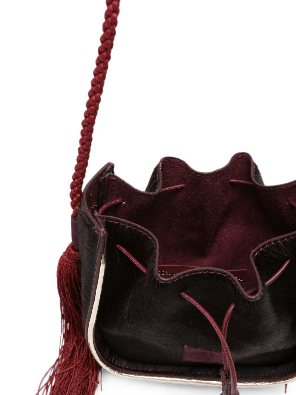 Forte Forte Calf Hair Drawstring Bag