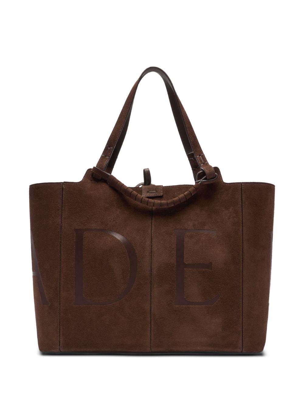 Casadei Suede Logo Tote Bag