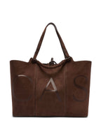 Casadei Suede Logo Tote Bag