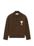 AMI PARIS T-shirts and Polos BROWN