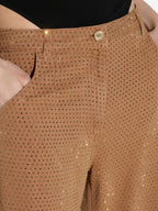Elisabetta Franchi Trousers BROWN