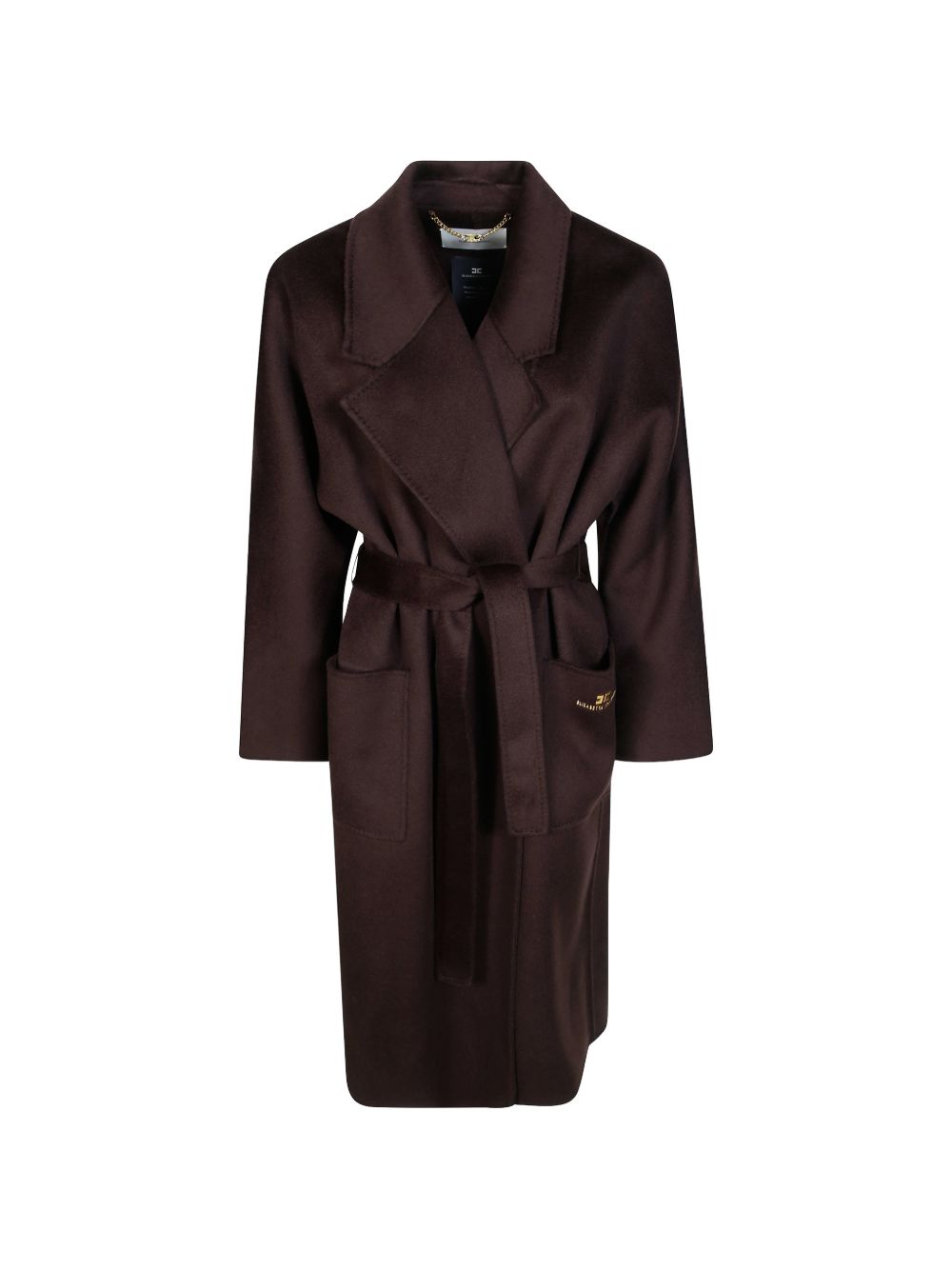 Elisabetta Franchi Coats BROWN