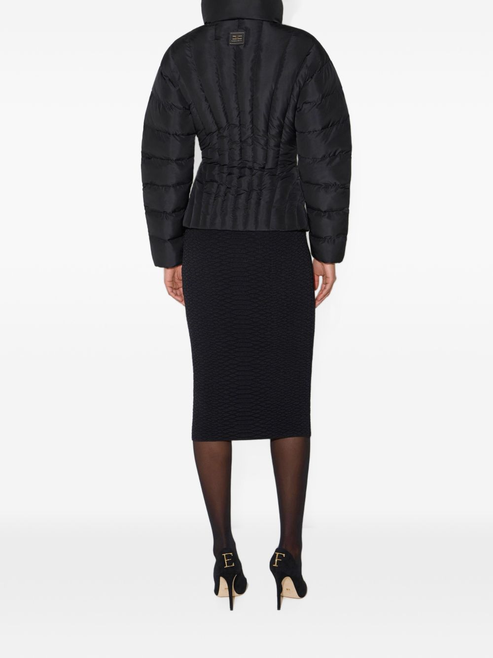 Elisabetta Franchi Coats BLACK