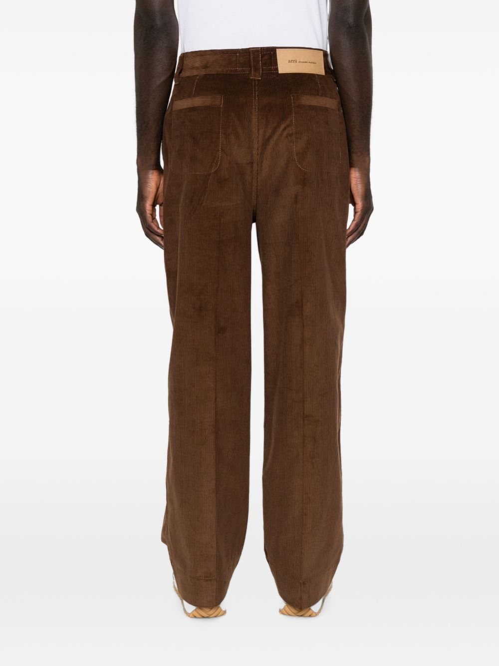 AMI PARIS Trousers BROWN