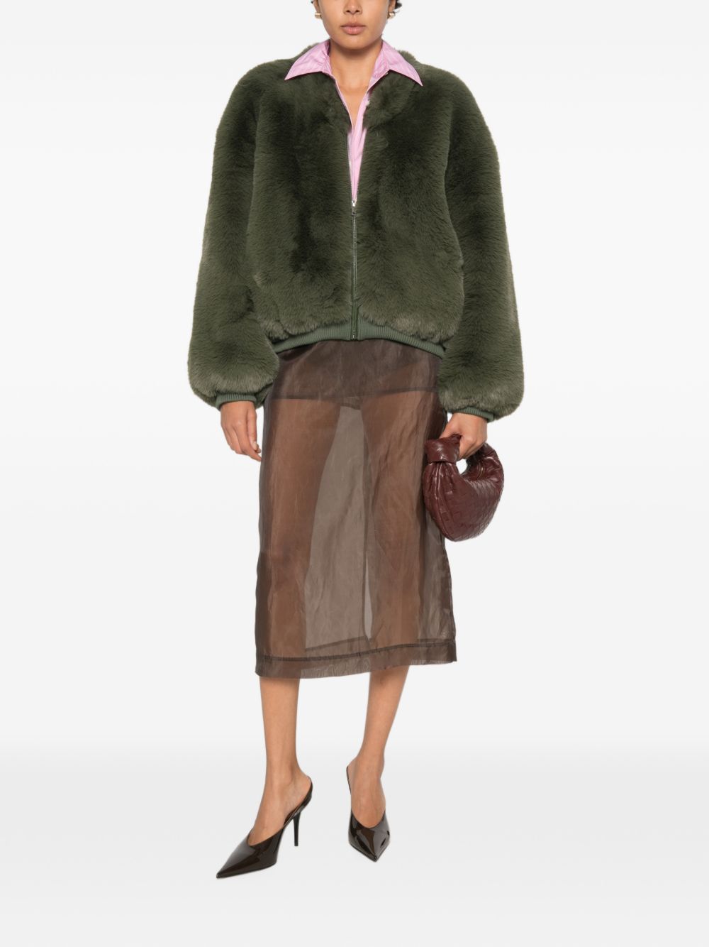 032C THE FRANKIE SHOP Coats GREEN