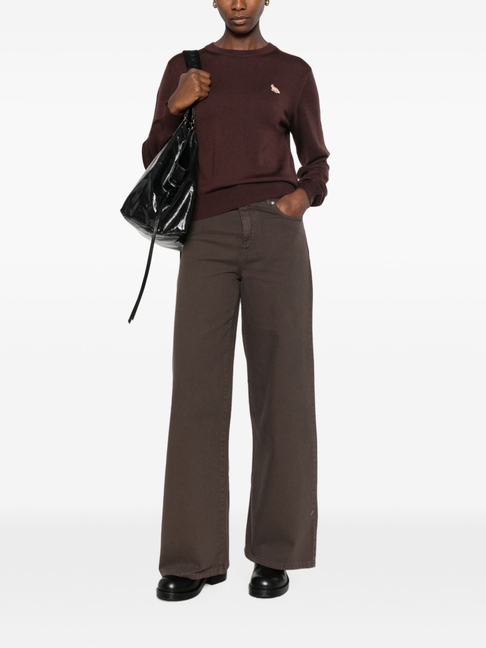 Maison Kitsuné MAISON KITSUNE' Sweaters BROWN
