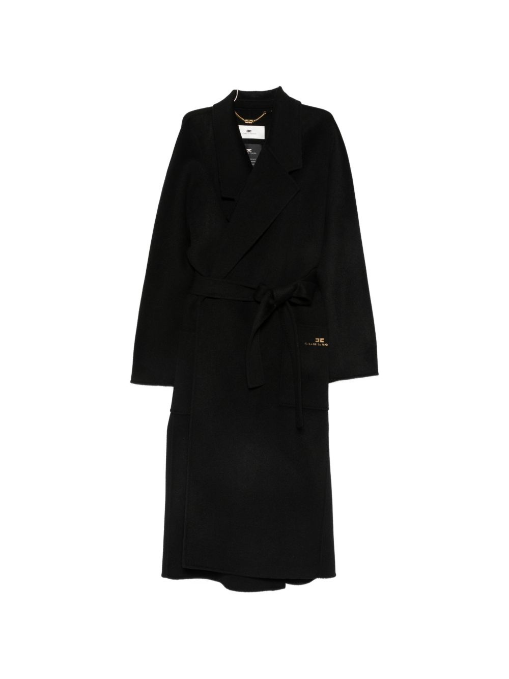 Elisabetta Franchi Coats BLACK