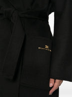 Elisabetta Franchi Coats BLACK