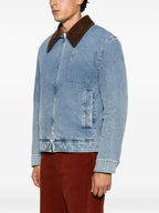 AMI PARIS Coats LIGHT BLUE