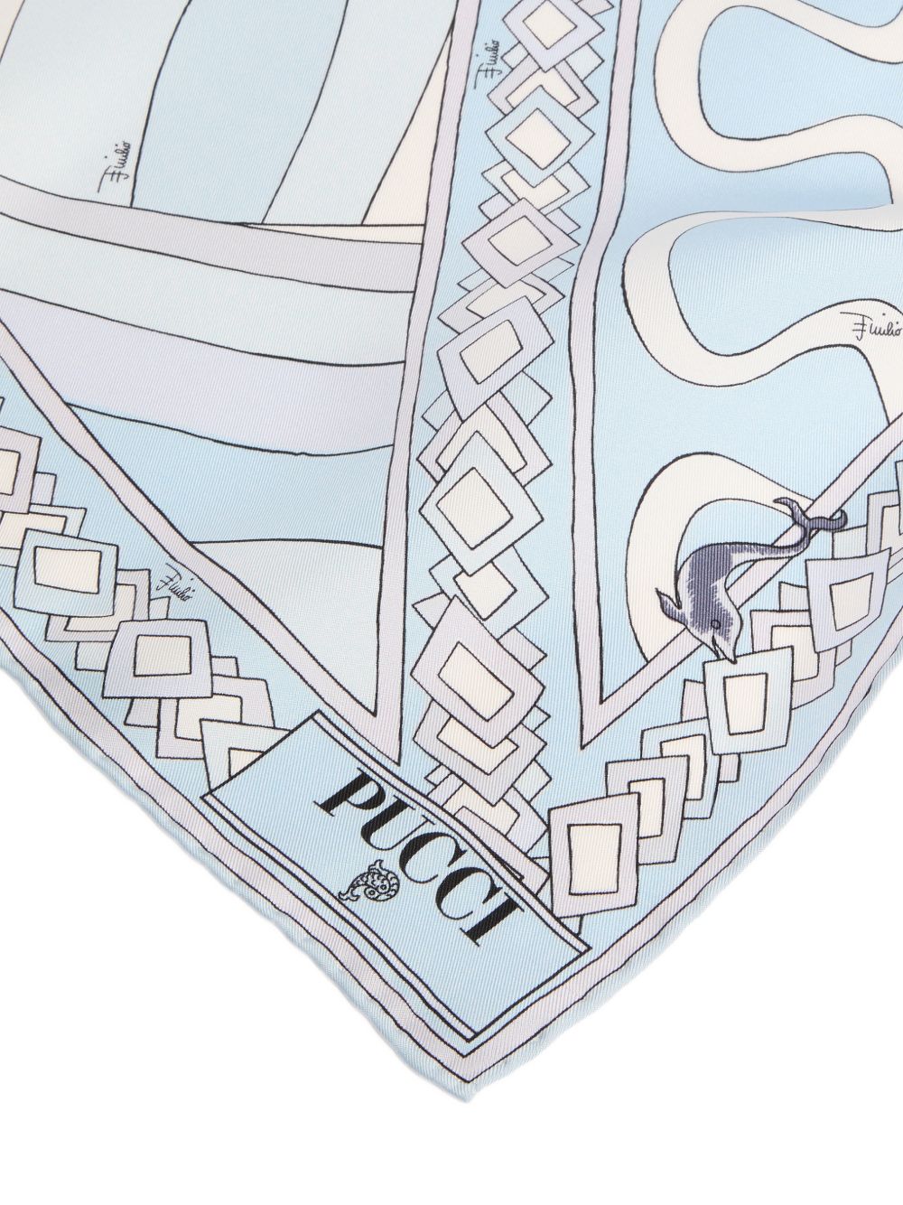 PUCCI Scarfs LIGHT BLUE