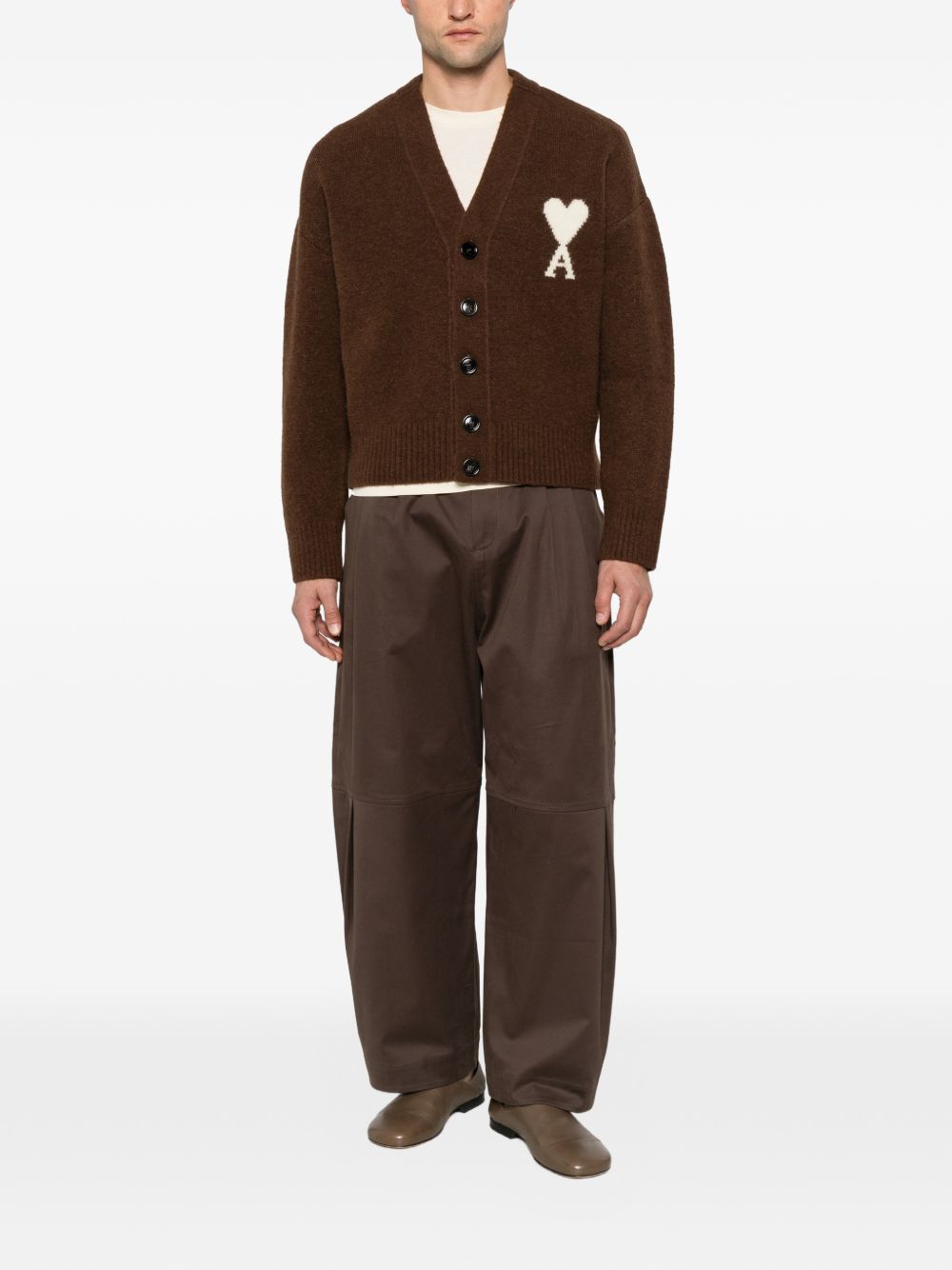 AMI PARIS Sweaters BROWN