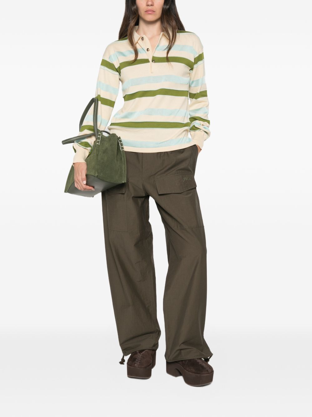 032C J.W.Anderson Trousers ARMY GREEN