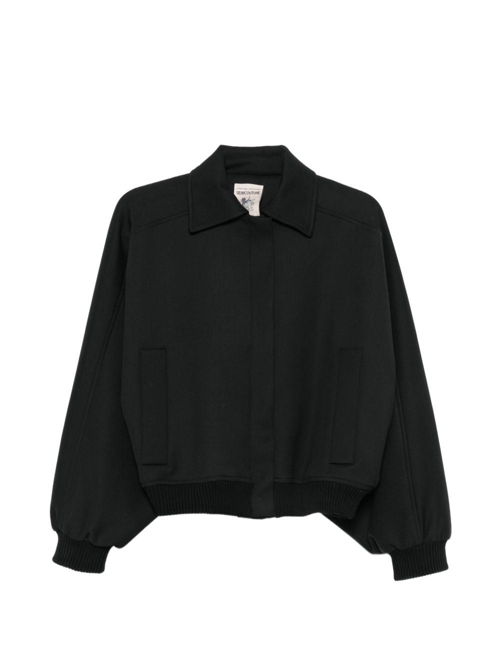 Semicouture Coats BLACK