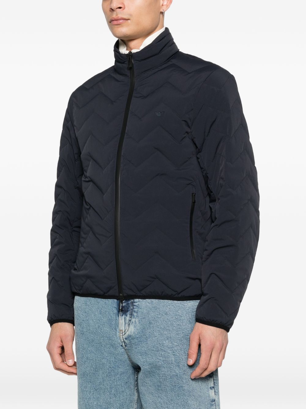Emporio Armani Coats NAVY