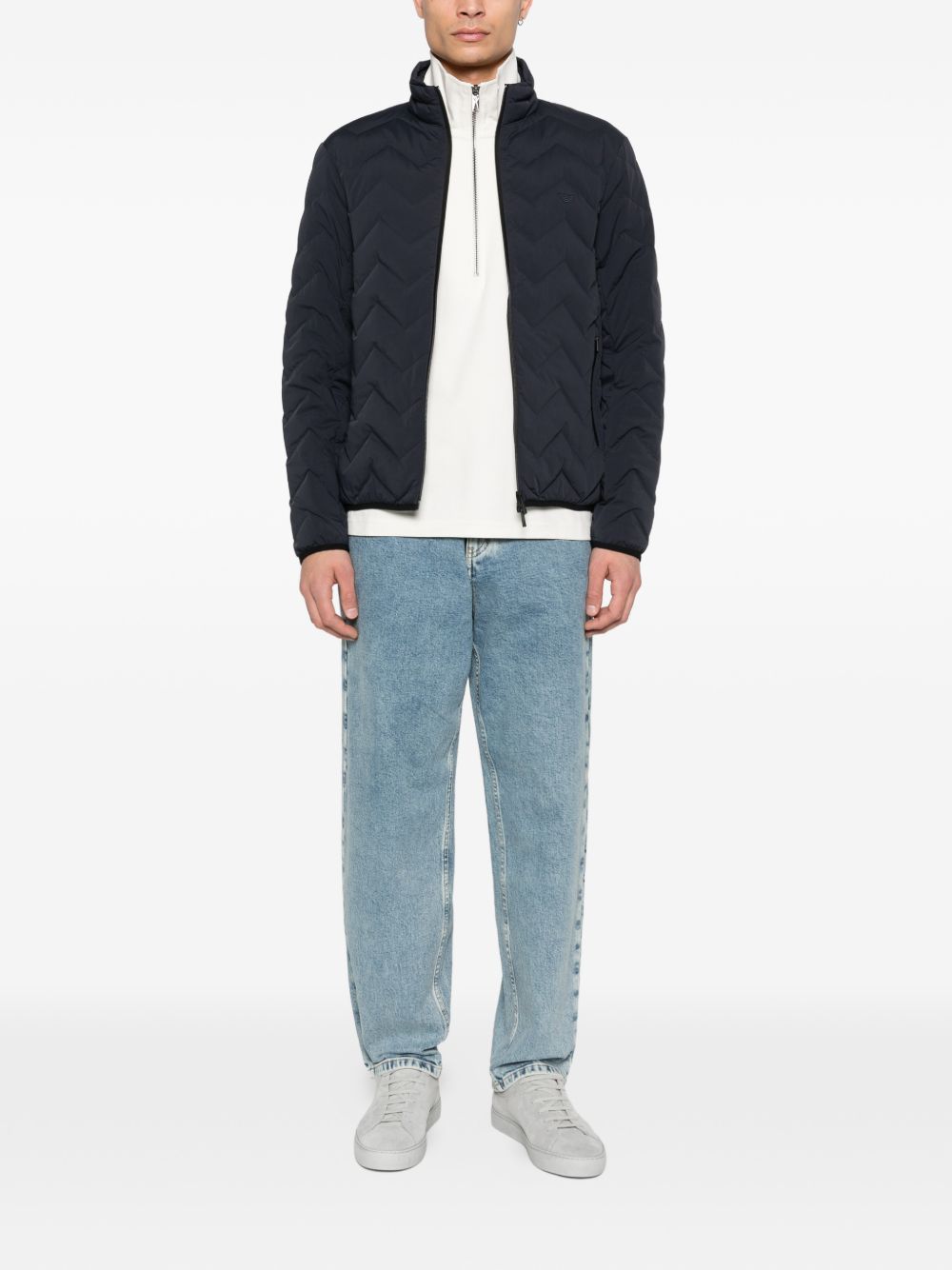 Emporio Armani Coats NAVY