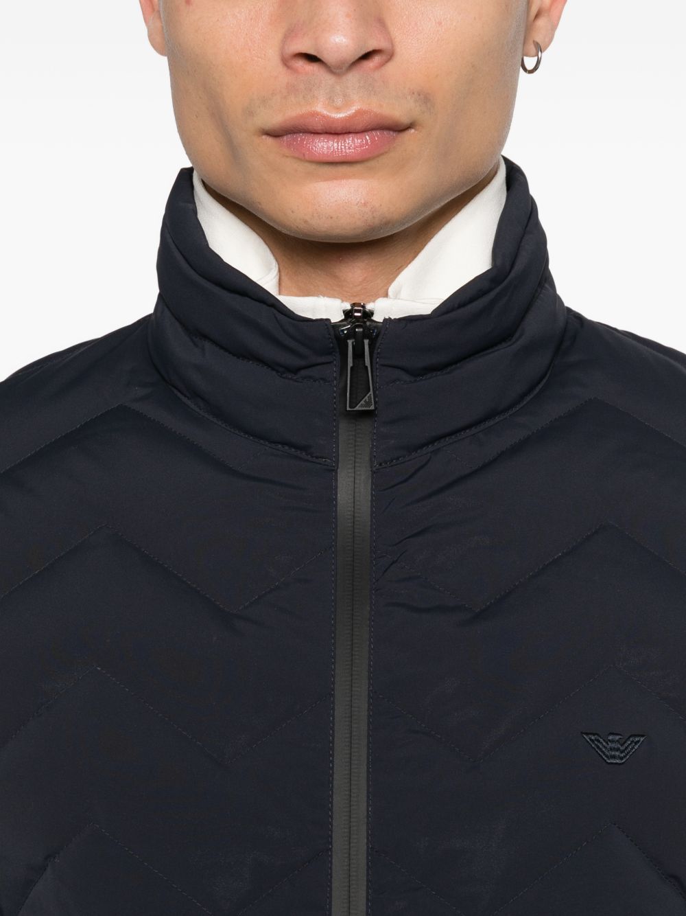 Emporio Armani Coats NAVY