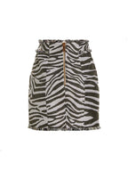 Balmain Lurex Zebra Skirt